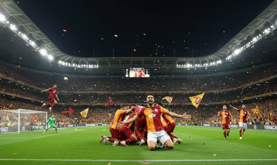 Galatasaray, Fenerbahçe’yi 3-0 Yenerek Şampiyonluk İhtimalini Artırdı